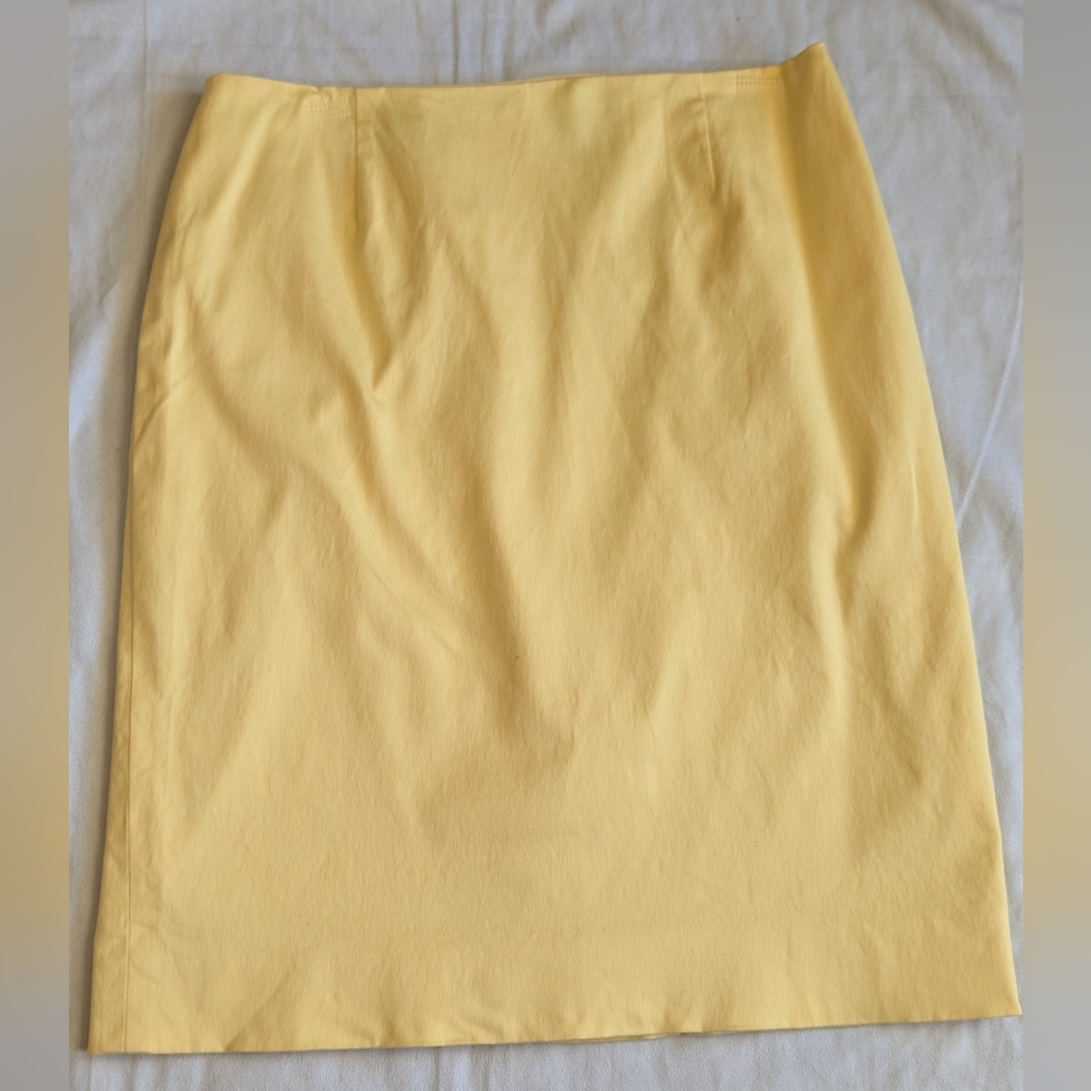 Butter Yellow Pencil Skirt Size 6
